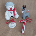 Christmas Toys For Kids | Cotton Yarn | Pack Of 4 | Multicolour