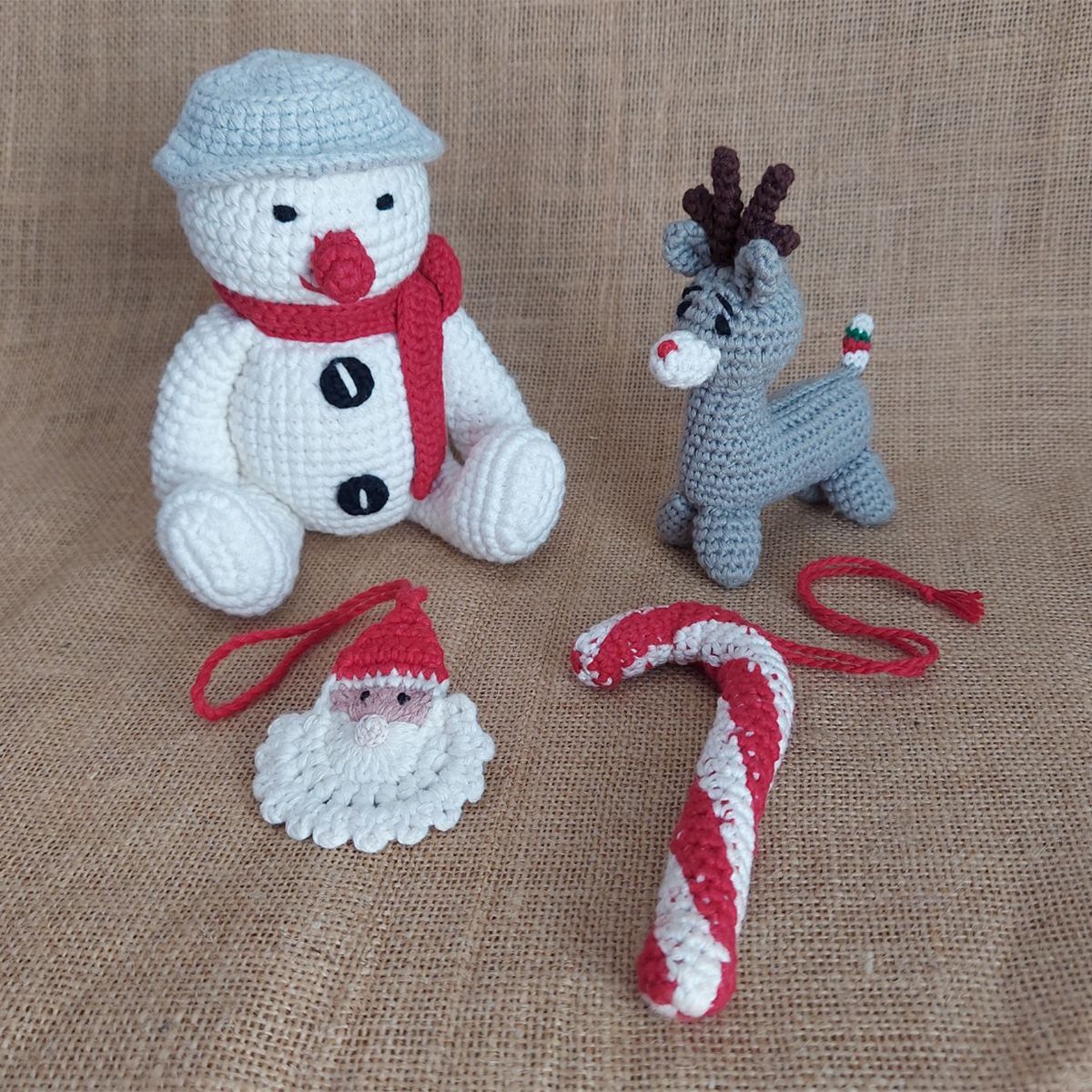 Christmas Toys For Kids | Cotton Yarn | Pack Of 4 | Multicolour