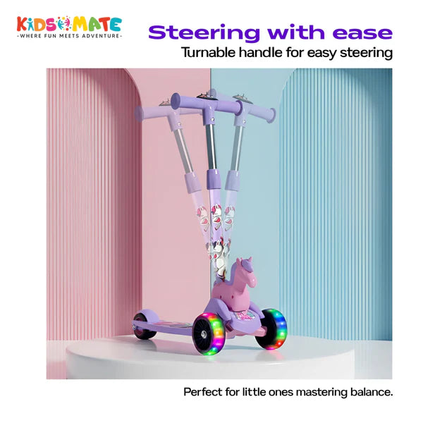 Kidsmate Unicorn Kick Scooter for Kids