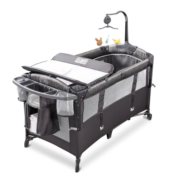 Adovel Baby Bassinet Bedside Crib for Newborn to Toddles Baby Bed