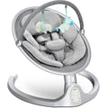 Baby Swing Infant Swing Electric Toddler Baby Rocker Portable for Newborn Boy Girl, 5 Sway Speeds with Remote Control, 10 Preset Melodies and Bluetooth, 0-6 Months Max 20 Lbs