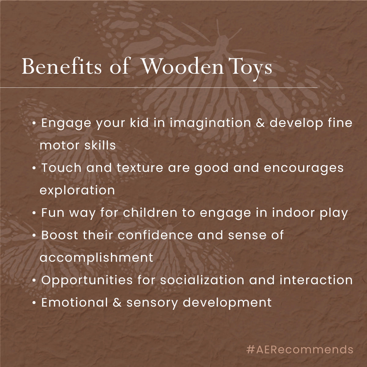 Birch and Bug Wooden Toys for Kids | Animal Toys | BPA Free | Set of 6