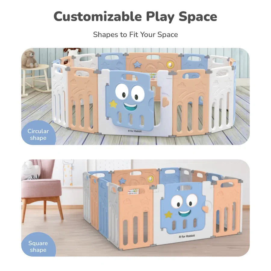 Joyland Playard For Kids 14-Panel Playard, Babies' Play Area, Indoor Setup