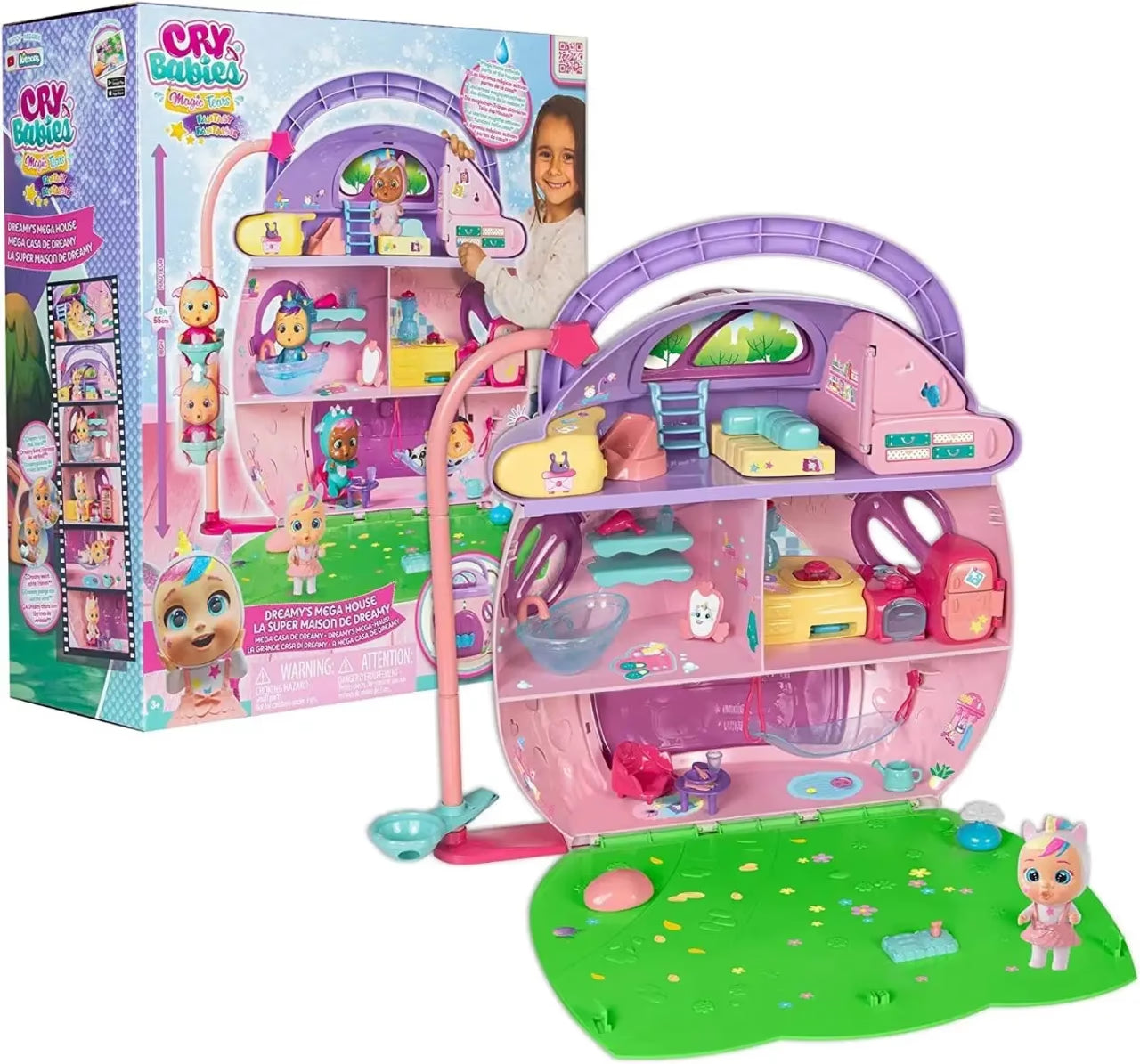 Cry Babies Magic Tears Dream's Mega House Exclusive Doll with Lights and Sounds